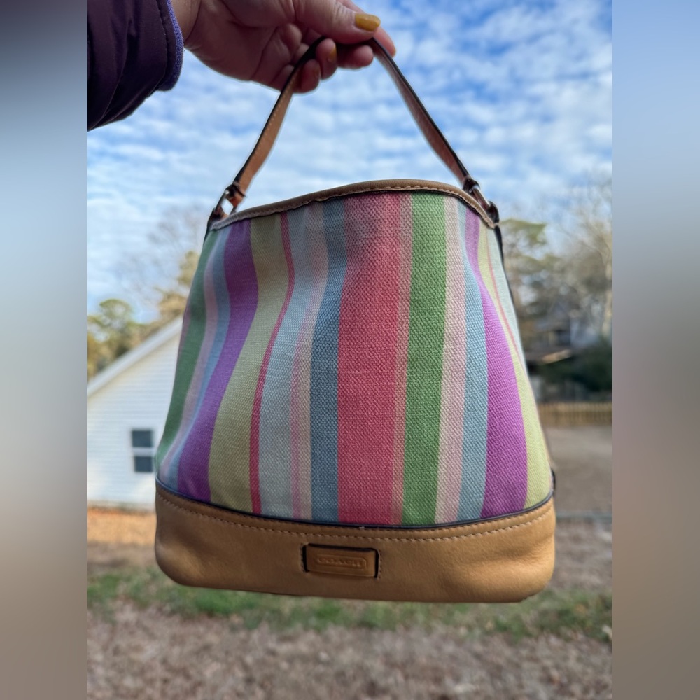 Coach mini bucket bag